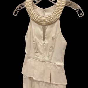 Beautiful off white beaded dress size 1/2